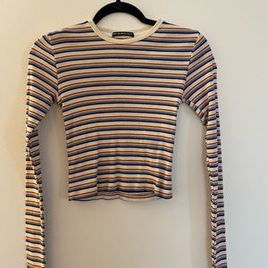 striped rainbow brandy melville long sleeve